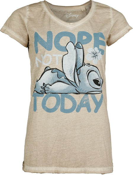 T-Shirt Manches courtes Disney de Lilo & Stitch - Not Today - S à 4XL - pour Femme - naturel - Lilo & Stitch