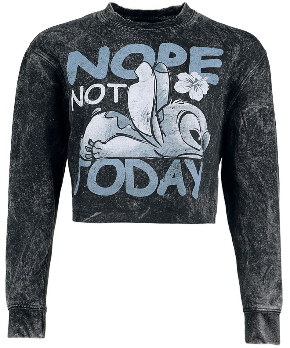Sweat-shirt Disney de Lilo & Stitch - Not Today - S à XXL - pour Femme - noir - Lilo & Stitch
