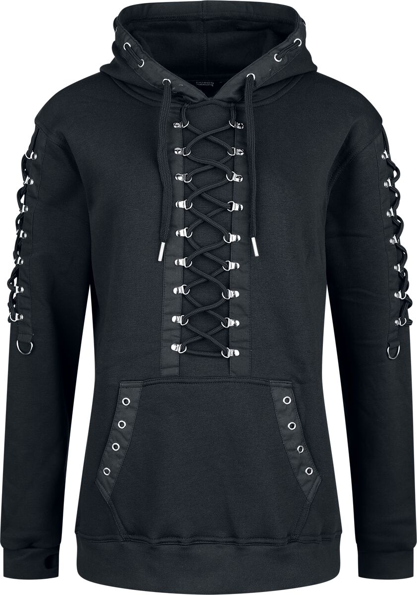 Sweat-shirt à capuche Gothic de Banned Alternative - Spirelock Hoodie - M à 4XL - pour Homme - noir - Banned Alternative