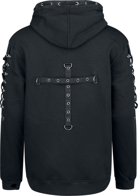 Sweat-shirt à capuche Gothic de Banned Alternative - Spirelock Hoodie - M à 4XL - pour Homme - noir - Banned Alternative - View 2