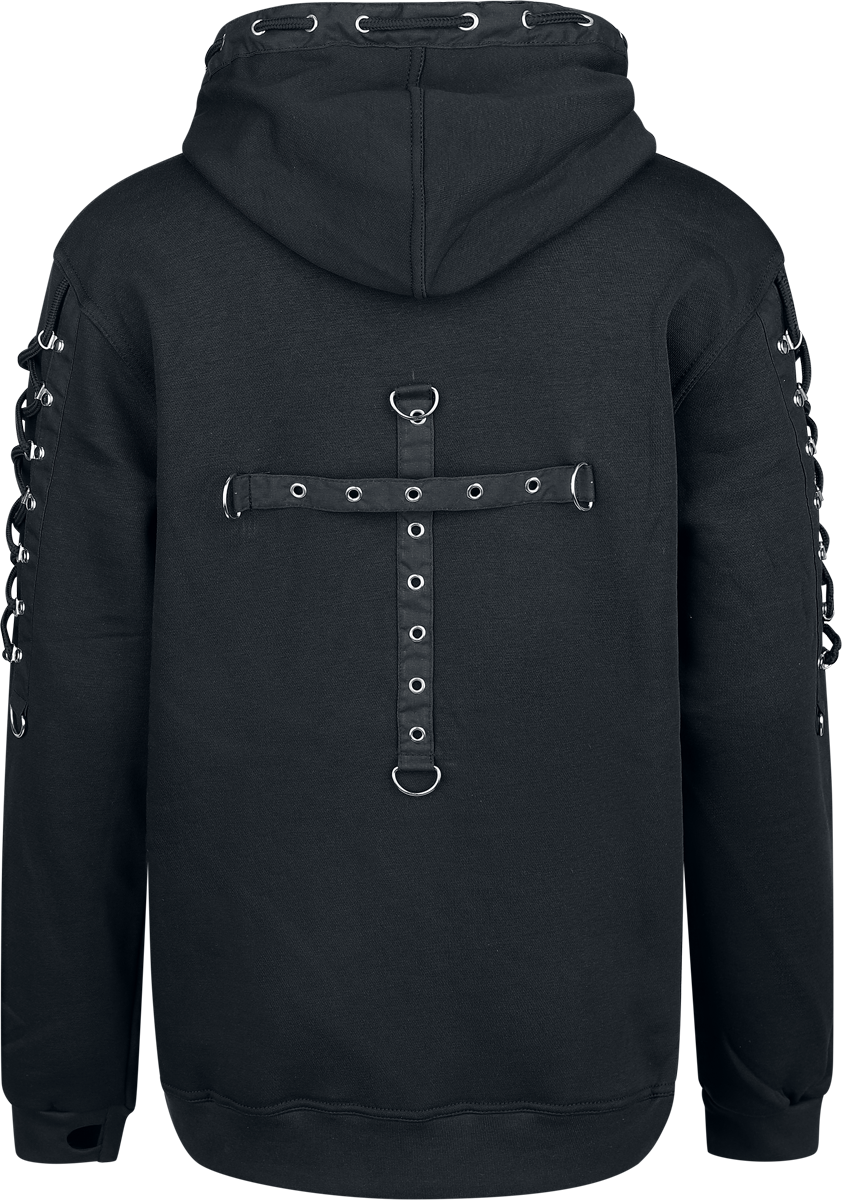 Sweat-shirt à capuche Gothic de Banned Alternative - Spirelock Hoodie - M à 4XL - pour Homme - noir - Banned Alternative - View 2