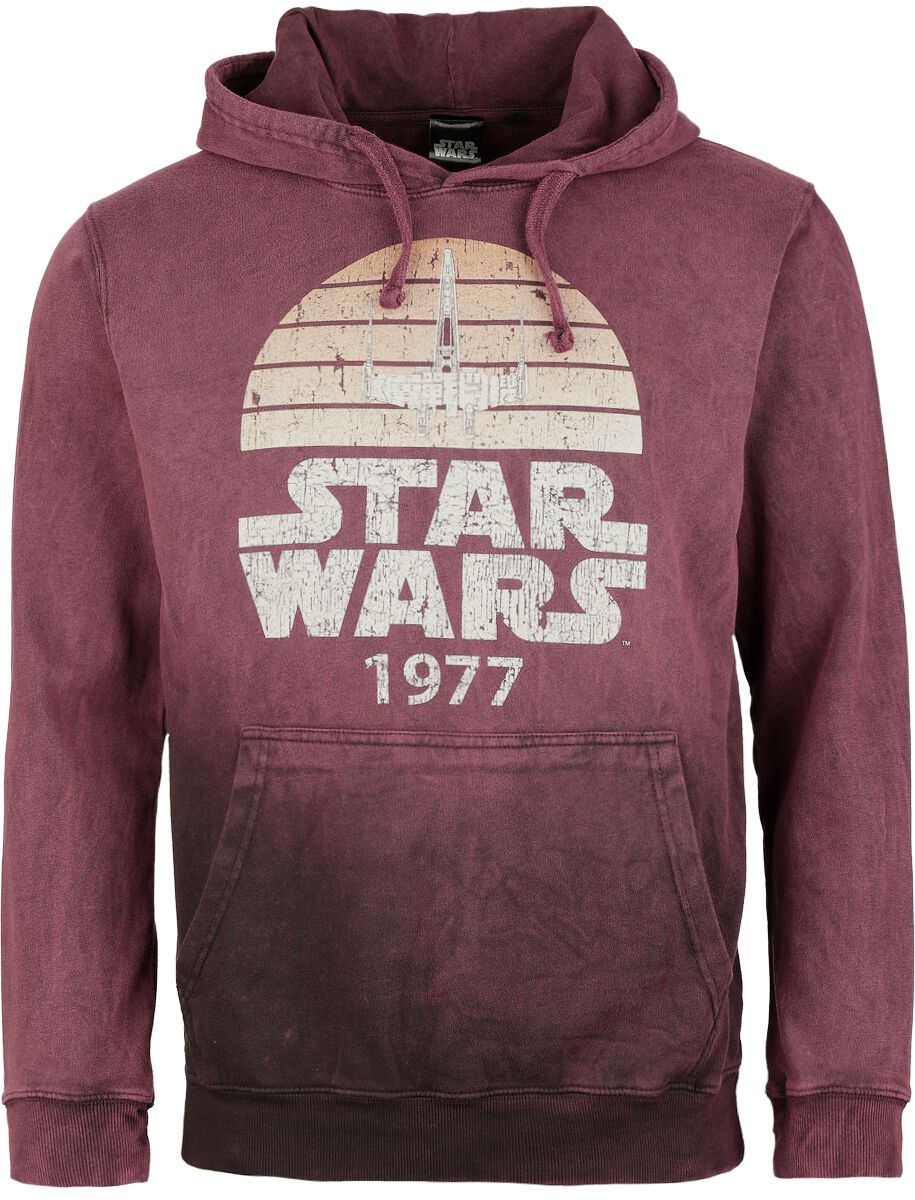Sweat-shirt à capuche Disney de Star Wars - X-Wing - S à XXL - pour Homme - rouge - Star Wars