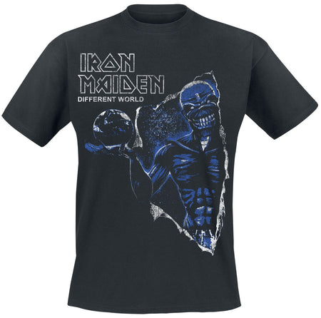 T-Shirt Manches courtes  de Iron Maiden - Different World Reversed - S à XXL - pour Homme - noir - Iron Maiden