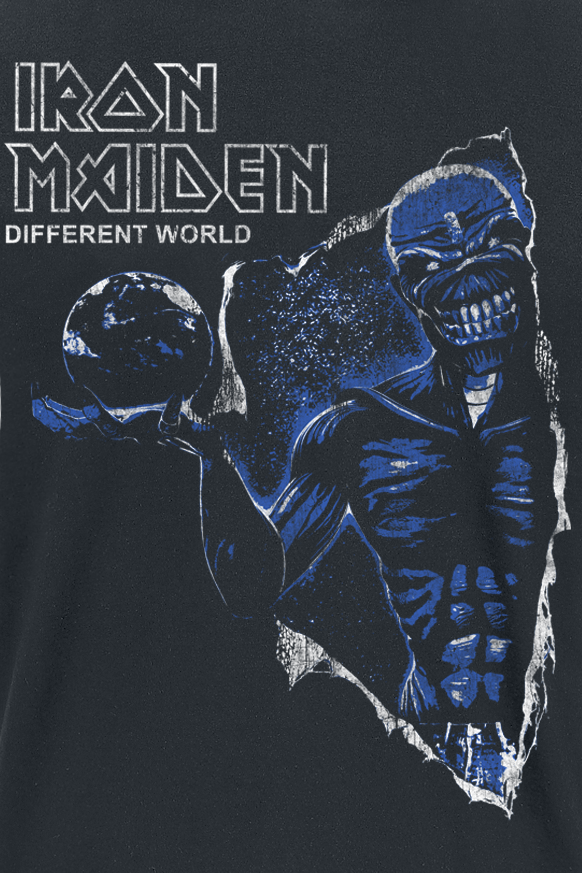 T-Shirt Manches courtes  de Iron Maiden - Different World Reversed - S à XXL - pour Homme - noir - Iron Maiden - View 2