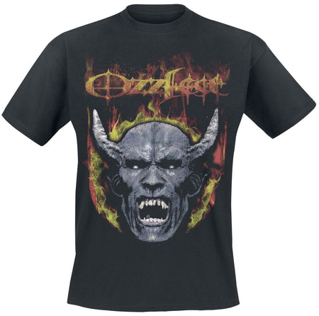 T-Shirt Manches courtes  de Ozzy Osbourne - Devil Face Seam Spray - S à 4XL - pour Homme - noir - Ozzy Osbourne