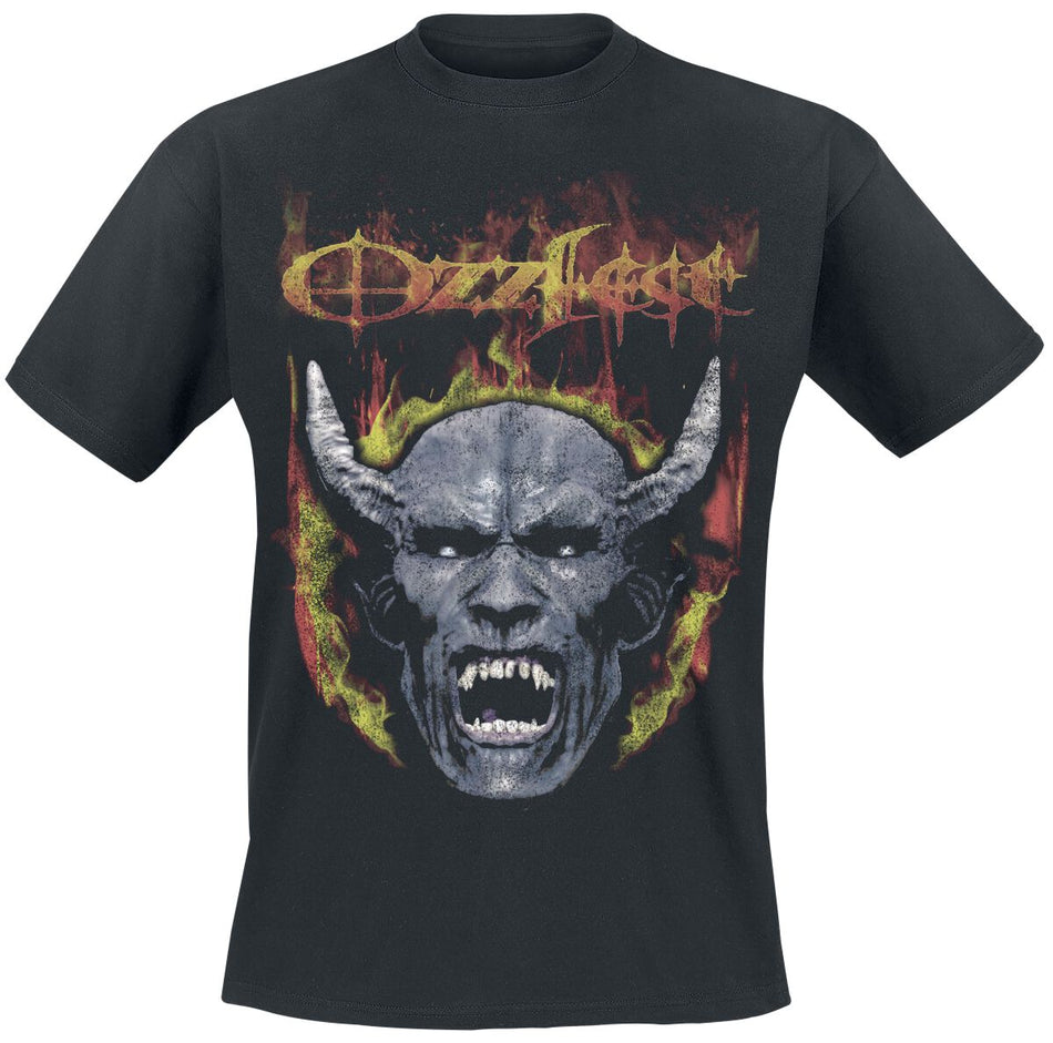 T-Shirt Manches courtes  de Ozzy Osbourne - Devil Face Seam Spray - S à 4XL - pour Homme - noir - Ozzy Osbourne