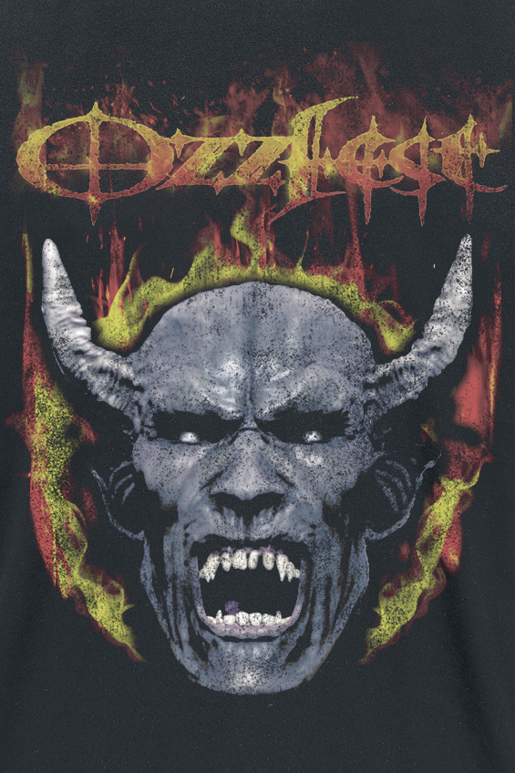 T-Shirt Manches courtes  de Ozzy Osbourne - Devil Face Seam Spray - S à 4XL - pour Homme - noir - Ozzy Osbourne - View 2