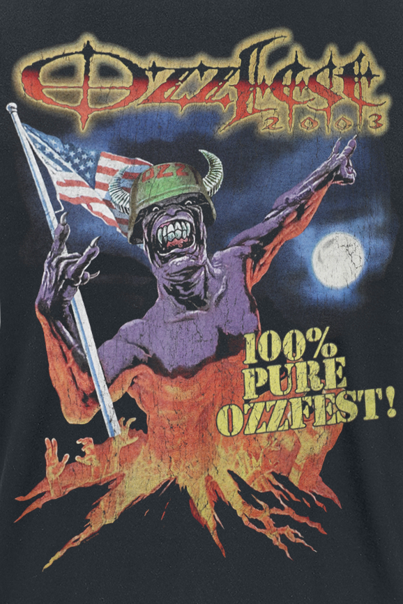 T-Shirt Manches courtes  de Ozzy Osbourne - Ozzyfest Helmet - S à 4XL - pour Homme - noir - Ozzy Osbourne - View 2