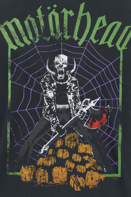 T-Shirt Manches courtes  de Motörhead - Halloween Pumkin Axe - S à 4XL - pour Homme - noir - Motörhead - View 2