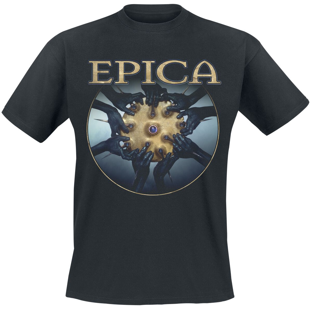T-Shirt Manches courtes  de Epica - Aspiral - S à 4XL - pour Homme - noir - Epica