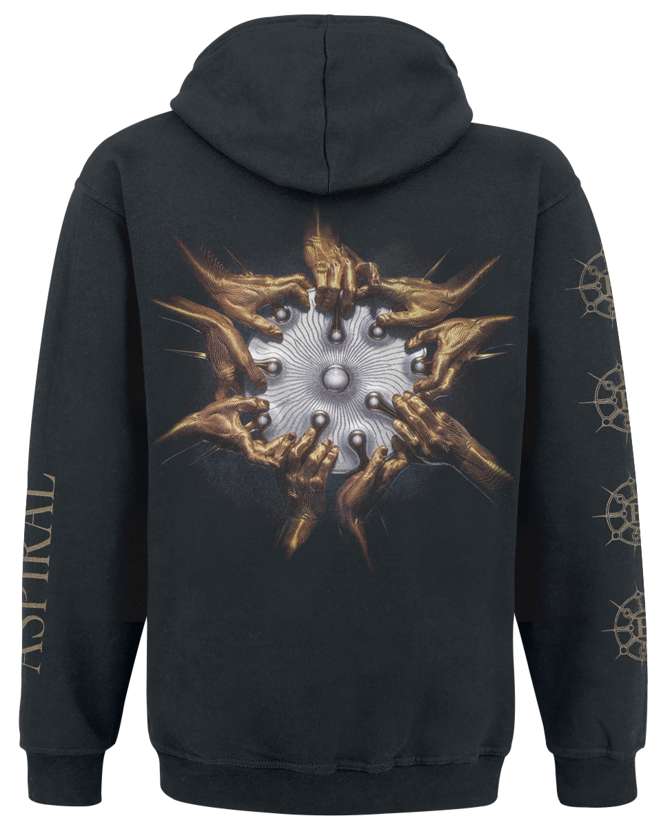 Sweat-shirt zippé à capuche  de Epica - Aspiral - S à 4XL - pour Homme - noir - Epica - View 2