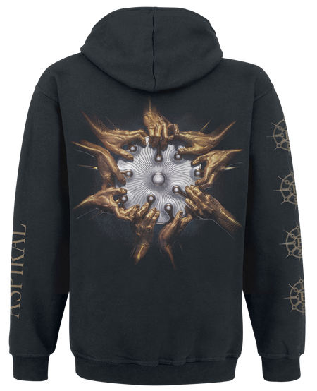 Sweat-shirt zippé à capuche  de Epica - Aspiral - S à 4XL - pour Homme - noir - Epica - View 2
