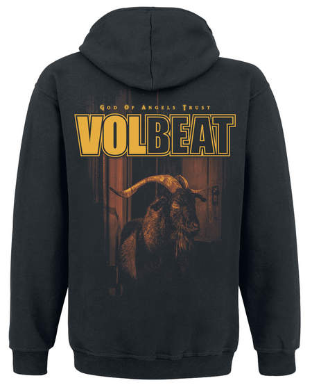 Sweat-shirt zippé à capuche  de Volbeat - God Of Angels Trust - S à 4XL - pour Homme - noir - Volbeat - View 2