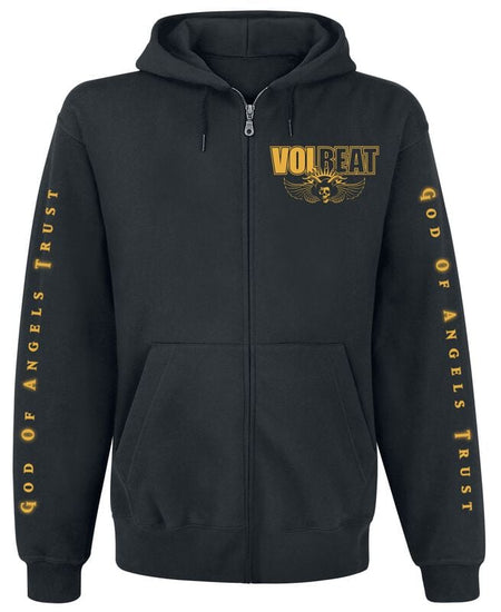 Sweat-shirt zippé à capuche  de Volbeat - God Of Angels Trust - S à 4XL - pour Homme - noir - Volbeat