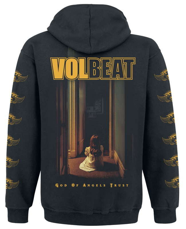 Sweat-shirt à capuche  de Volbeat - God Of Angels Trust - S à 4XL - pour Homme - noir - Volbeat - View 2