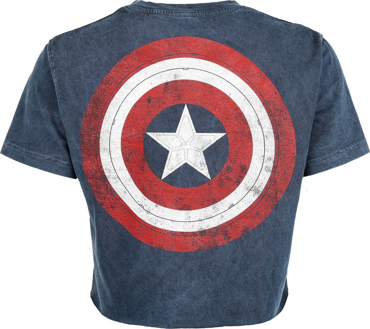 T-Shirt Manches courtes Disney de Captain America - Captain Logo - S à XXL - pour Femme - bleu - Captain America - View 2
