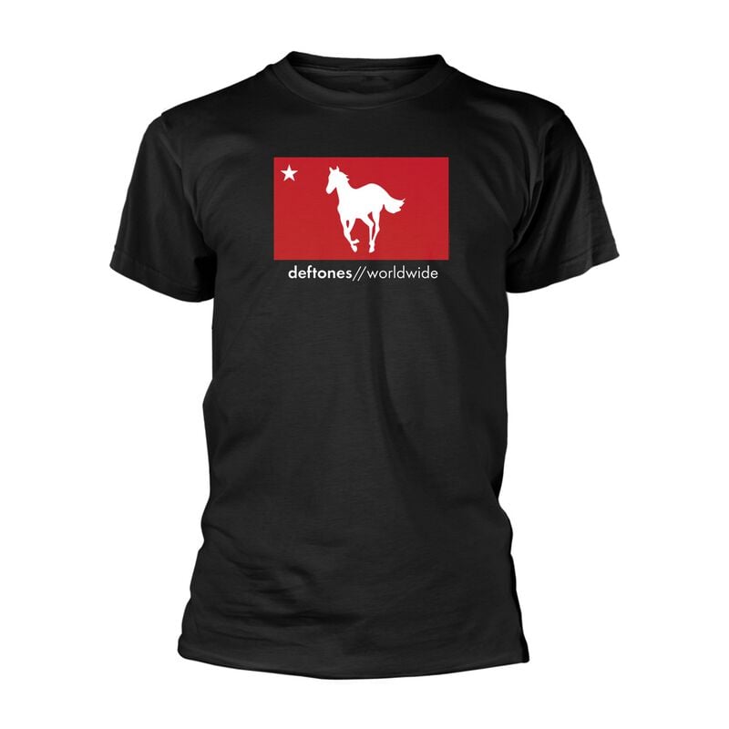 T-Shirt Manches courtes  de Deftones - White Pony Worldwide - S à XXL - pour Homme - noir - Deftones