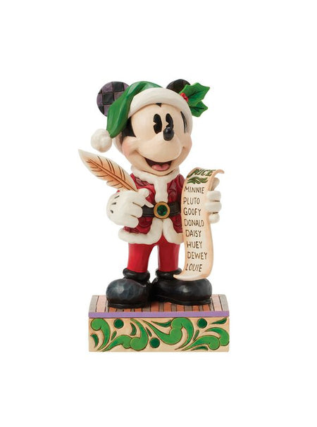 Figurine de collection Disney de Mickey & Minnie Mouse - Mickey Père Noël (20 Ans de Magie) - pour Unisexe - multicolore - Mickey & Minnie Mouse