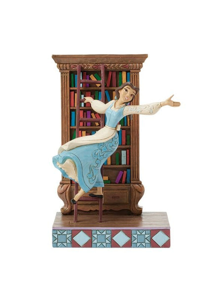 Figurine de collection Disney de La Belle Et La Bête - Belle - A World of Books - pour Unisexe - multicolore - La Belle Et La Bête