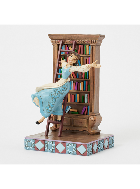 Figurine de collection Disney de La Belle Et La Bête - Belle - A World of Books - pour Unisexe - multicolore - La Belle Et La Bête - View 2