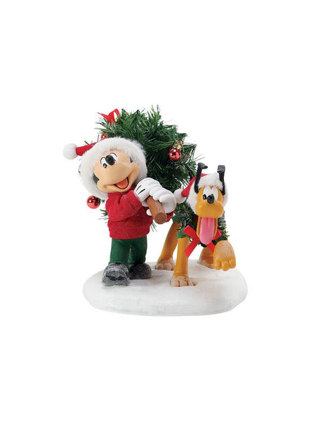 Figurine de collection Disney de Mickey & Minnie Mouse - Perfect Tree - Micky & Pluto - pour Unisexe - multicolore - Mickey & Minnie Mouse
