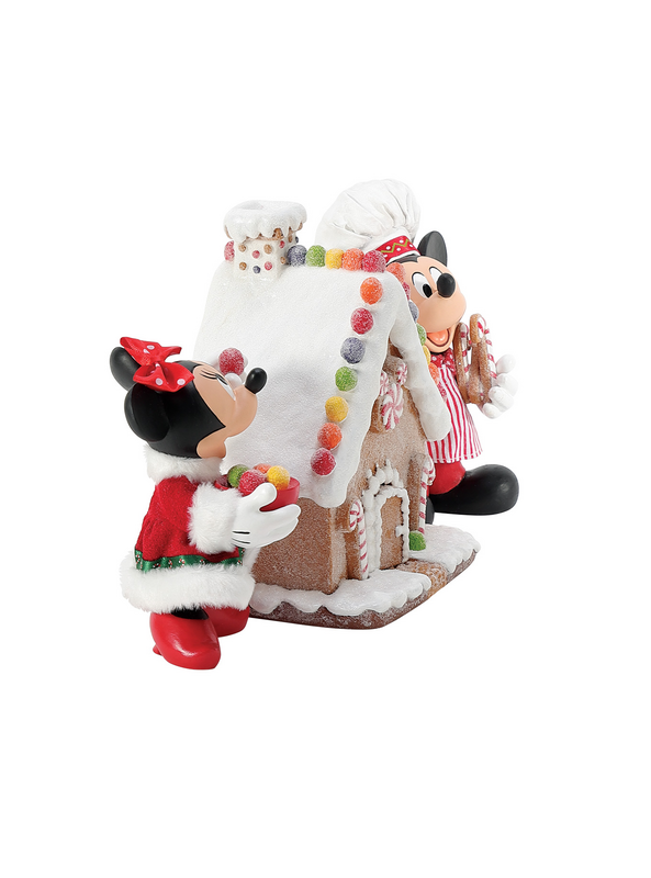 Statuette Disney de Mickey & Minnie Mouse - Mickey Mouse - Maison de Pain d'Épice - pour Unisexe - multicolore - Mickey & Minnie Mouse - View 2