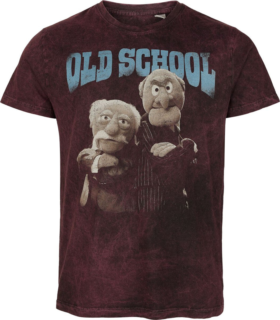 T-Shirt Manches courtes  de Le Muppet Show - Old School - S à 4XL - pour Homme - rouge foncé - Le Muppet Show