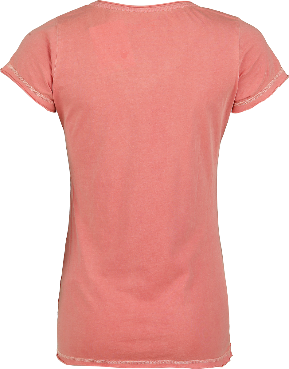 T-Shirt Manches courtes Disney de Mickey & Minnie Mouse - Happy Together - S à 4XL - pour Femme - corail - Mickey & Minnie Mouse - View 2