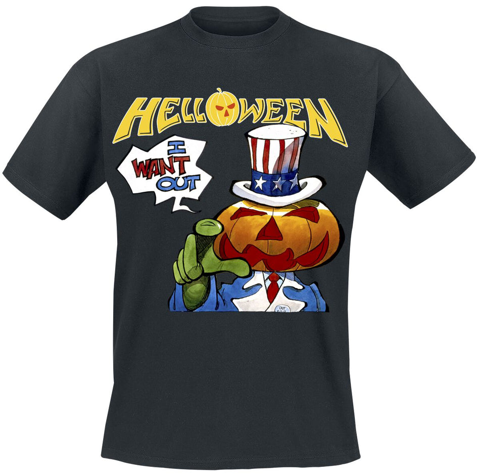 T-Shirt Manches courtes  de Helloween - I Want Out - S à 4XL - pour Homme - noir - Helloween