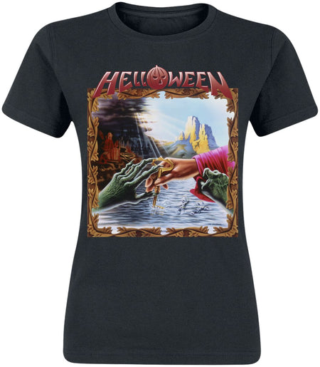 T-Shirt Manches courtes  de Helloween - Keeper Of The Seven Keys - S à XXL - pour Femme - noir - Helloween