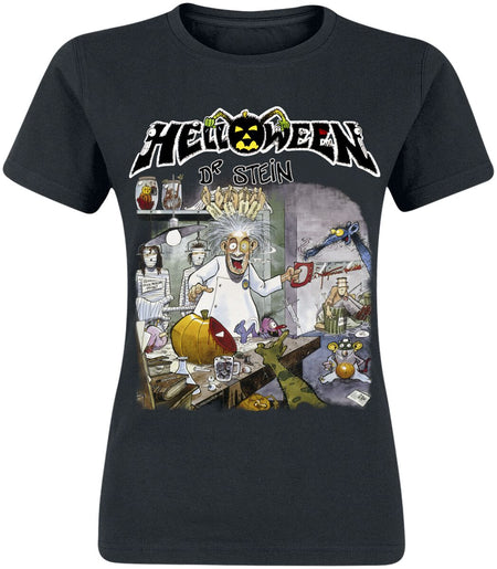 T-Shirt Manches courtes  de Helloween - Dr. Stein - S à XXL - pour Femme - noir - Helloween