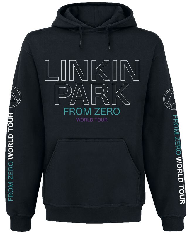 Sweat-shirt à capuche  de Linkin Park - From Zero To World Tour - S à 4XL - pour Homme - noir - Linkin Park