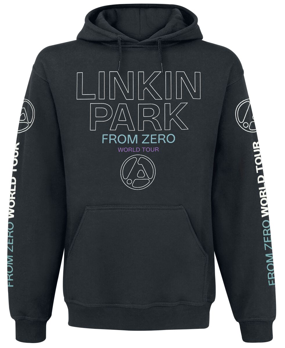 Sweat-shirt à capuche  de Linkin Park - From Zero To World Tour - S à 4XL - pour Homme - noir - Linkin Park