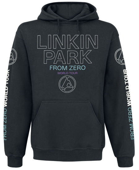 Sweat-shirt à capuche  de Linkin Park - From Zero To World Tour - S à 4XL - pour Homme - noir - Linkin Park
