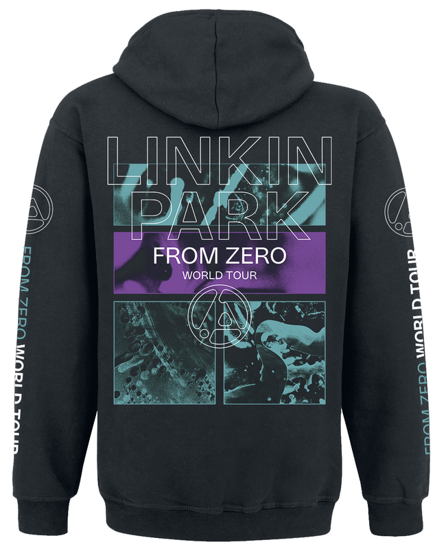 Sweat-shirt à capuche  de Linkin Park - From Zero To World Tour - S à 4XL - pour Homme - noir - Linkin Park - View 2