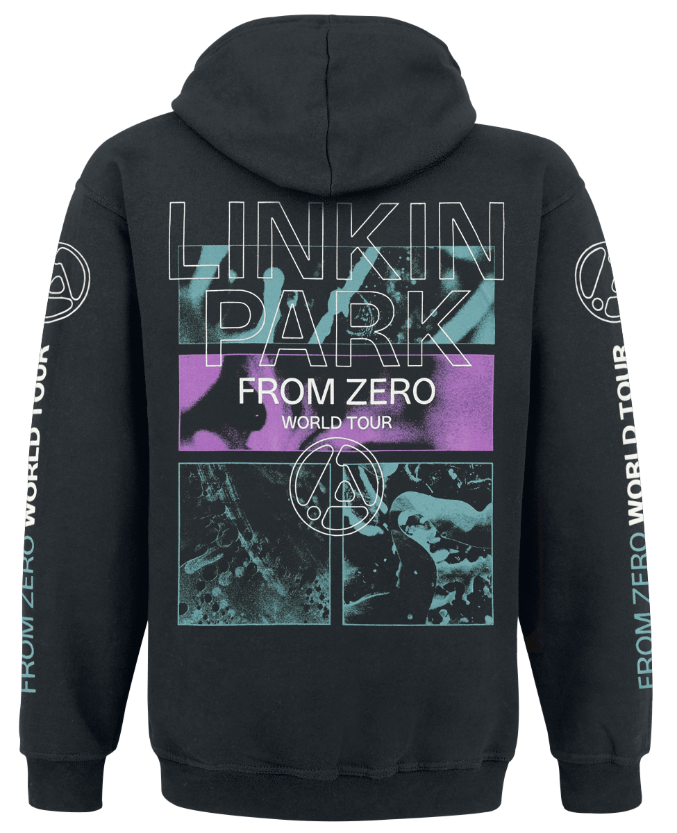 Sweat-shirt à capuche  de Linkin Park - From Zero To World Tour - S à 4XL - pour Homme - noir - Linkin Park - View 2