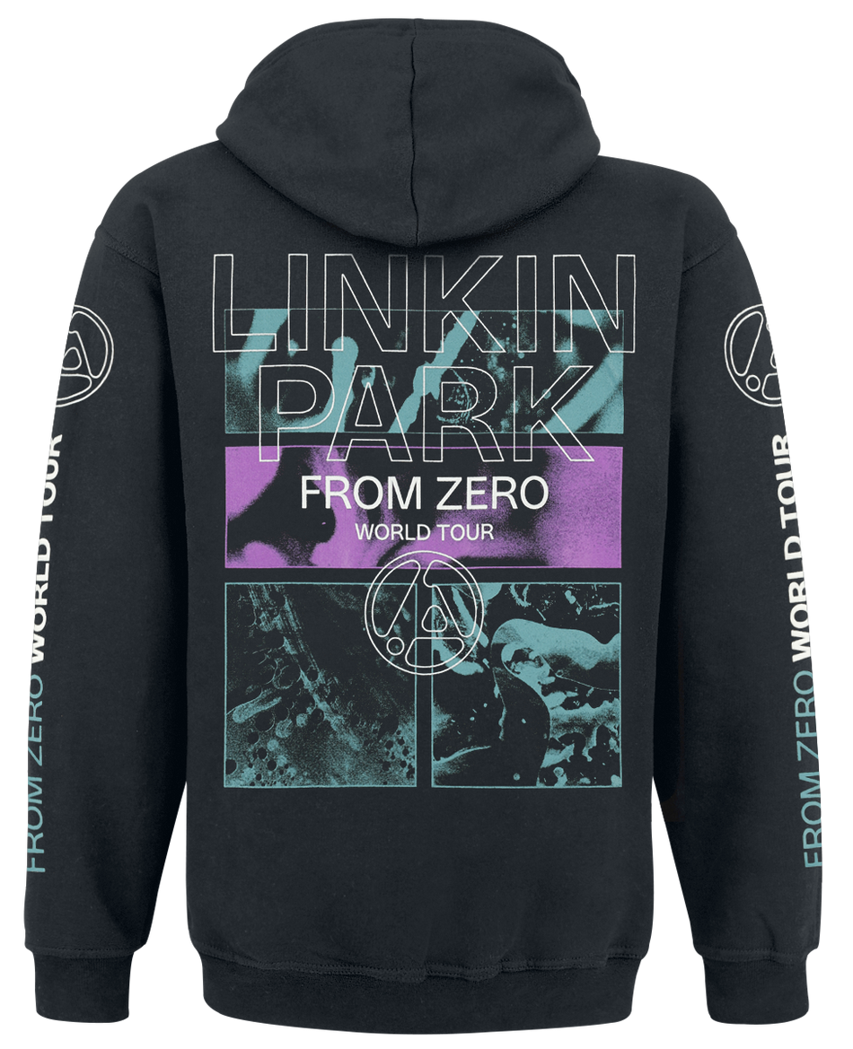 Sweat-shirt à capuche  de Linkin Park - From Zero To World Tour - S à 4XL - pour Homme - noir - Linkin Park - View 2