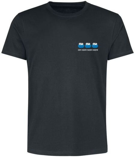 T-Shirt Manches courtes  de Sesame Street - Cookie Monster - Krümelmonster - M à 3XL - pour Homme - noir - Sesame Street