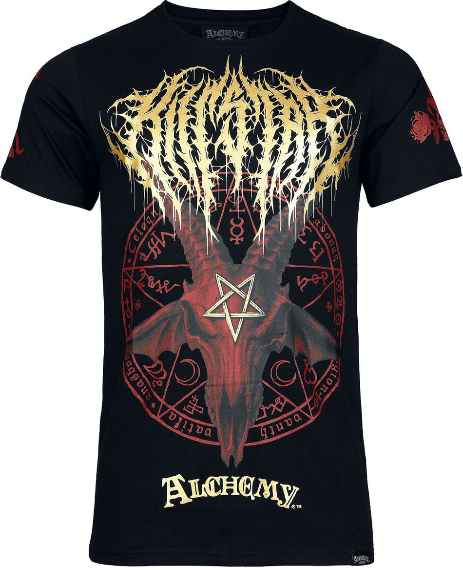 T-Shirt Manches courtes Gothic de Alchemy by Killstar - Baphomet Zisurrû T Shirt - XS à 4XL - pour Homme - noir - Alchemy by Killstar
