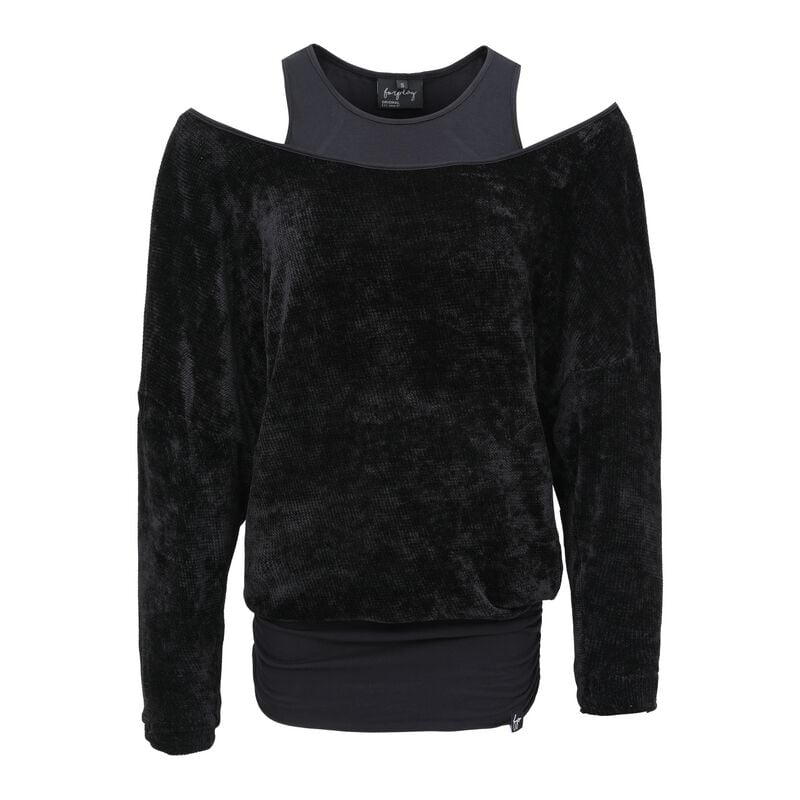 T-shirt manches longues  de Forplay - Bella - S à XXL - pour Femme - lilas/noir - Forplay