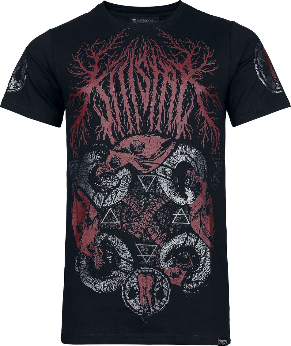T-Shirt Manches courtes Gothic de Alchemy by Killstar - Death Cycles T Shirt - XS à 4XL - pour Homme - noir/rouge - Alchemy by Killstar