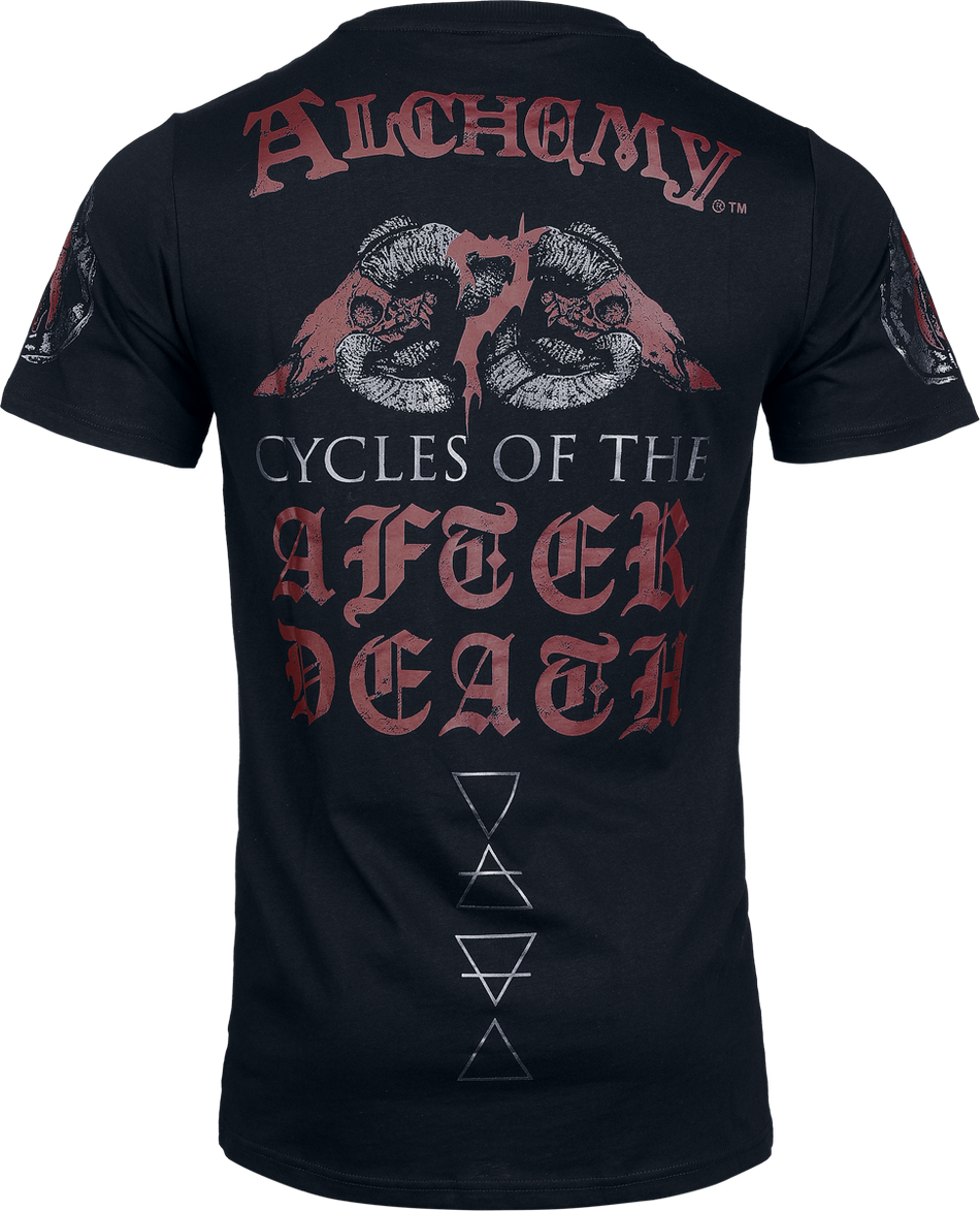 T-Shirt Manches courtes Gothic de Alchemy by Killstar - Death Cycles T Shirt - XS à 4XL - pour Homme - noir/rouge - Alchemy by Killstar - View 2