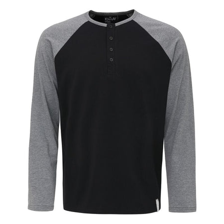 T-shirt manches longues  de Forplay - Kurt - M à 3XL - pour Homme - gris/noir - Forplay