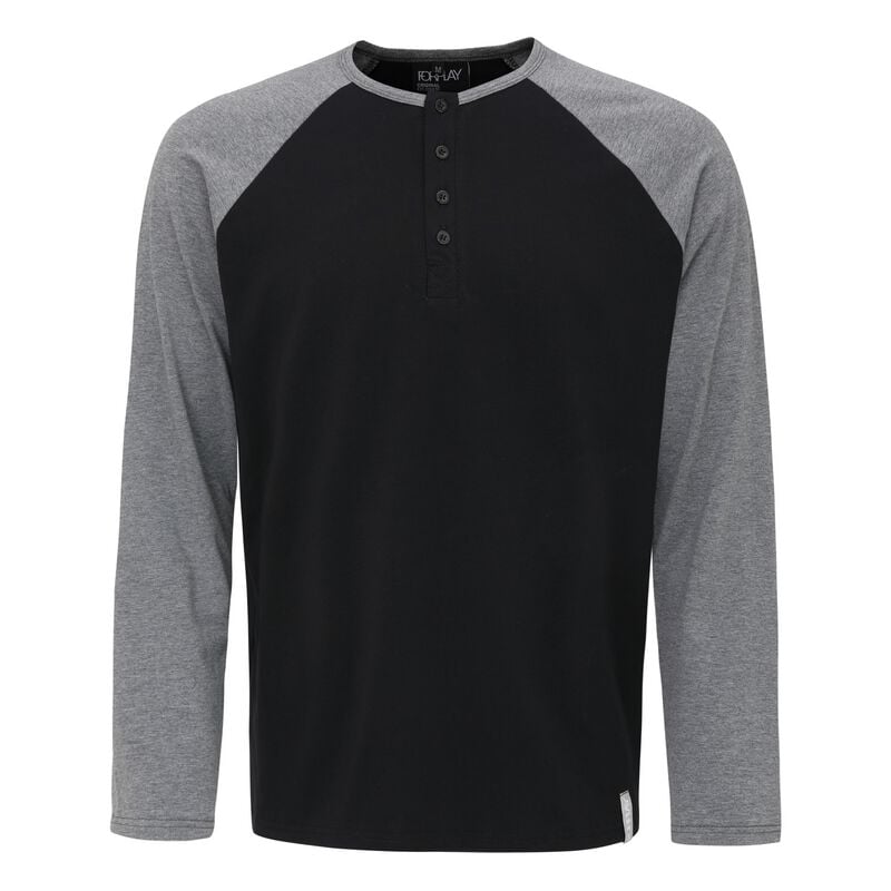 T-shirt manches longues  de Forplay - Kurt - M à 3XL - pour Homme - gris/noir - Forplay