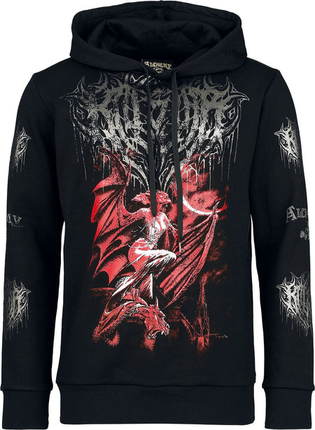 Sweat-shirt à capuche Gothic de Alchemy by Killstar - Cusp Of Bathory Hoodie - XS à 4XL - pour Homme - noir - Alchemy by Killstar