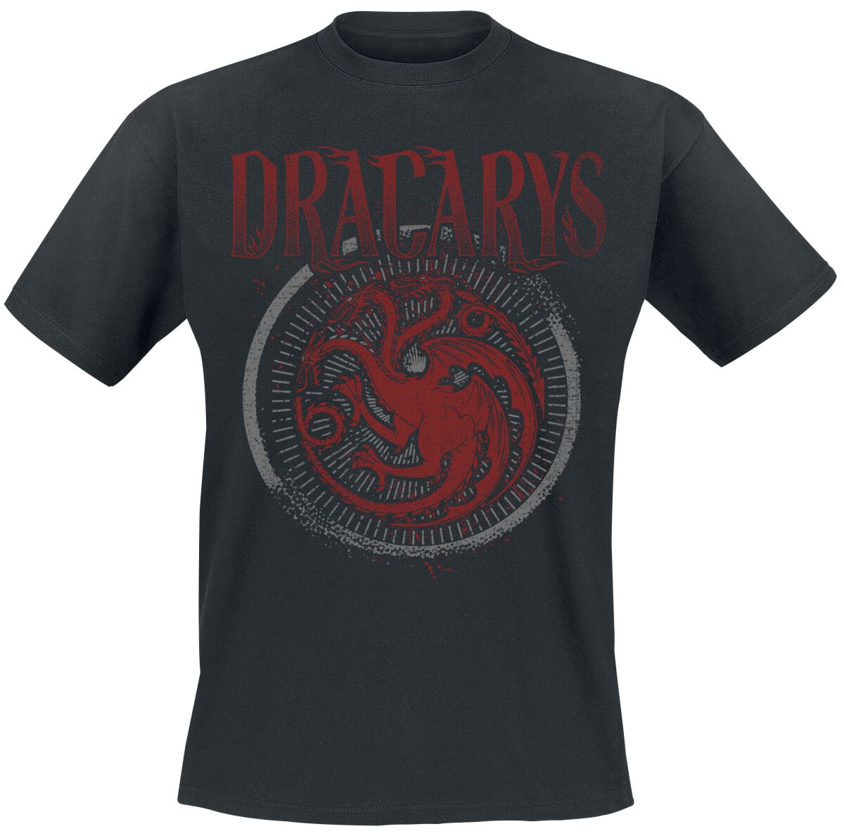 T-Shirt Manches courtes  de Game Of Thrones - Dracarys - S à XL - pour Homme - noir - Game Of Thrones