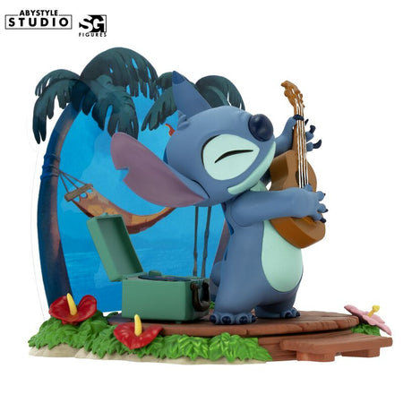 Figurine de collection Disney de Lilo & Stitch - Collection SFC Super Figure - Stitch avec Guitare - pour Unisexe - Standard - Lilo & Stitch