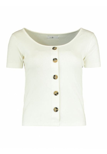 T-Shirt Manches courtes  de Hailys - SS C TP Sa44mma - XS à XXL - pour Femme - blanc cassé - Hailys