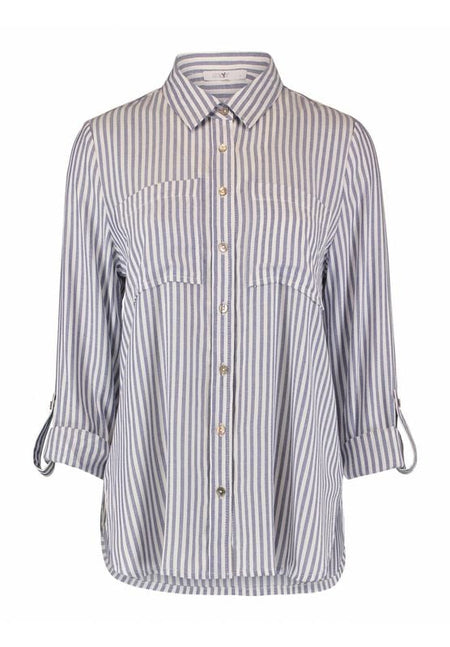 Chemisier  de Hailys - LS V BL Je44tte Stripe - XS à XXL - pour Femme - bleu - Hailys