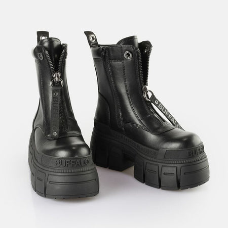 Bottes  de Buffalo - Gospher - Bottines Zippées - EU38 - pour Femme - noir - Buffalo